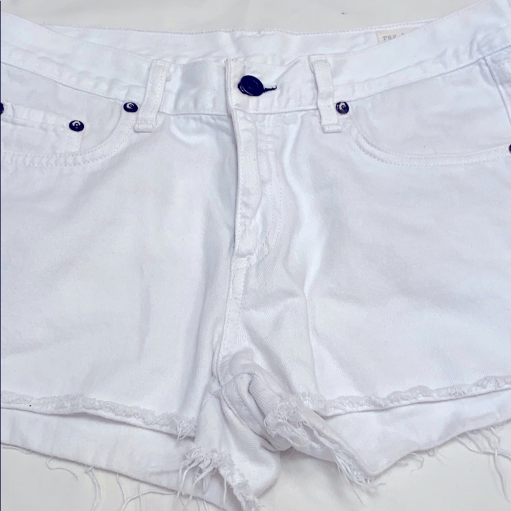 Rag & Bone women’s white denim shorts